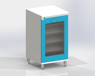 ВИТАЛИЯ ТБ — Медицинская тумба на хромированных ножках с УФ-облучателем и РУ