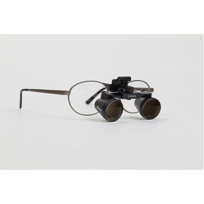 Amtech GL4 Classic 3.5 - бинокулярные лупы системы Flip-up на классической титановой оправе, увеличение 3.5x 