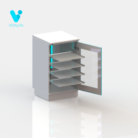 ВИТАЛИЯ ТБ ЛЮКС — Медицинская тумба на подиуме, есть РУ