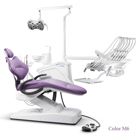 GreenMED S300 – Стоматологическая установка с мягкой обивкой и с верхней подачей