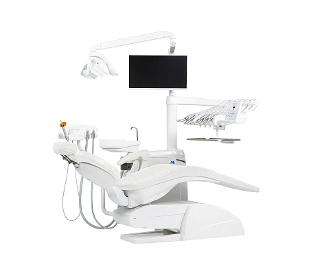 Miglionico NG — стоматологическая установка с верхней подачей инструментов