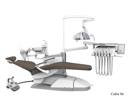 SILVERFOX 8000C-SRS0 – Стоматологическая установка с нижней подачей и с мягкой обивкой