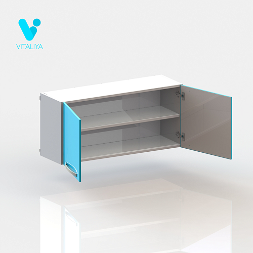 ВИТАЛИЯ Н5 ЛЮКС — Навесной медицинский шкаф металлические дверцы