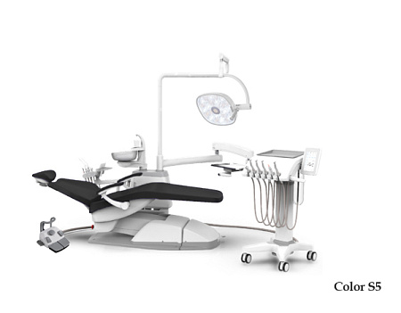 SILVERFOX 8000C-CMS0 Implant – Стоматологическая установка с подкатным блоком врача и с мягкой обивкой